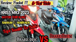 Modenas Kriss MR3 2023 Review Padat amp Test Ride Moto Terpaling Rahmah amp Marhaen [upl. by Nomaj605]