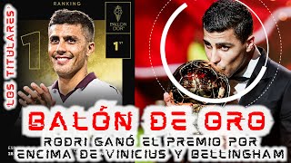 🔴¡LOSTITULARES DE BALONDEORO🔴 RODRI es el GANADOR 2024 ESPAÑA y MANCITY 🏆 [upl. by Carlynn]