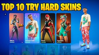 Fortnite Top 10 Try Hard Skin Combos Ever Released [upl. by Ariahaj370]