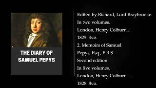 15 THE DIARY OF SAMUEL PEPYS By Samuel Pepys Audiobook full length [upl. by Buckie139]