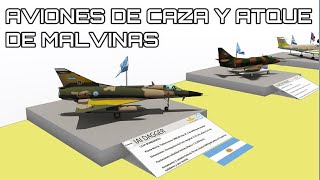 MALVINAS AVIONES DE CAZA Y ATAQUE  TOP GUN ARGENTINOS [upl. by Annonyw629]