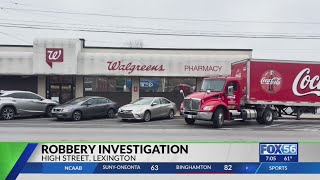 Man possibly armed reportedly robs downtown Lexington Walgreens [upl. by Brigid670]