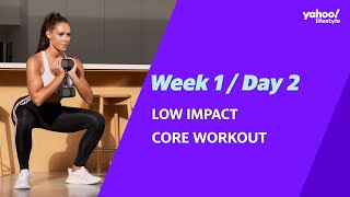 10 Minute Low Impact Core Workout No Equipment With Sweat Trainer Kelsey Wells  Yahoo Australia [upl. by Figueroa299]