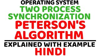 Petersons Solution Petersons Algorithm ll Operating System ll Two Process Synchronization [upl. by Onaimad]