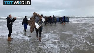 Container Chaos Ship loses 270 containers in North Sea storm [upl. by Grory]