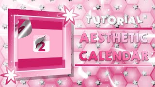 AESTHETIC CALENDAR TRANSITION  ALIGHT MOTION TUTORIAL 🥰 [upl. by Tneicniv]