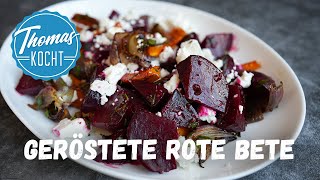 Gerösteter Rote Bete Salat mit Feta und Senfdressing [upl. by Nichani788]