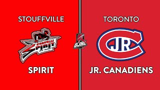 OJHL Highlights  Stouffville Spirit VS Toronto Jr Canadiens  February 4 2024 [upl. by Raoul]