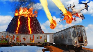 Realistic Volcano Eruption Destruction 😱 Teardown [upl. by Neiht]