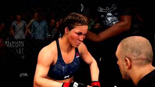 EA Sports UFC 3 Gameplay Raquel Pennington vs Leslie Smith [upl. by Mattias341]