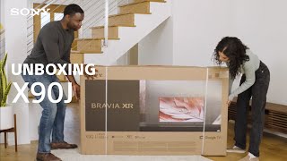 Unboxing Sony BRAVIA® XR X90J TV [upl. by Ailgna]