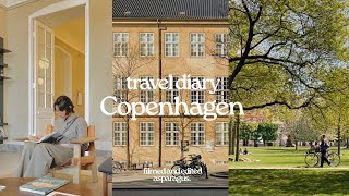 travel diary  Copenhagen 🚲 Kings garden Design museum the Royal Library Nyvahn [upl. by Sturrock]