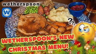 Wetherspoons NEW CHRISTMAS MENU  If this is Christmas it should be CANCELLED [upl. by Aynik]