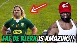 FIRST TIME WATCHING Faf De Klerk  THE GIANT SLAYER HIGHLIGHTS REACTION [upl. by Nairrad]