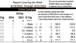 Central Park Crime Continued Regardless even with the Increased NYPD Presence  Aug 31 2024 [upl. by Harness335]