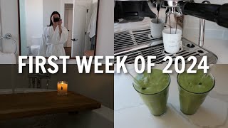 VLOG 2024 goals amp resolutions training for a half marathon Lululemon haul etc [upl. by Akirderf]