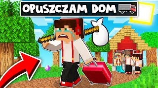 OPUSZCZAM SWÓJ DOM I UCIEKAM W MINECRAFT GPLAY amp LUMI [upl. by Anen589]