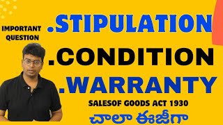 Sales of goods Act 1930 I conditions warrantiesimplied conditions warranty contractb lawcontract [upl. by Essam56]