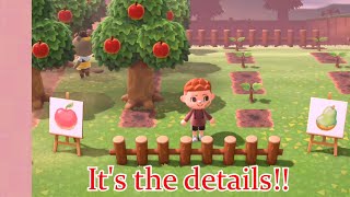 Making a Cute Fruit Orchard  Animal Crossing New Horizons [upl. by Maible]