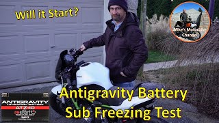 Antigravity Lithium Battery Test  Sub Freezing Temps [upl. by Vasileior]