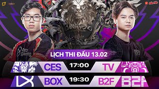 CES vs TV  BOX vs B2F  TÂN BINH GÂY BẤT NGỜ  ĐTDV MÙA XUÂN 2022 VÒNG 2 NGÀY 2 1302 [upl. by Marra]