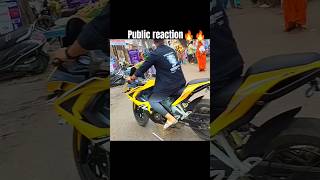 Public reaction🔥🔥  shortvideo ytshort IamPrinceMotoRider [upl. by Avrenim]