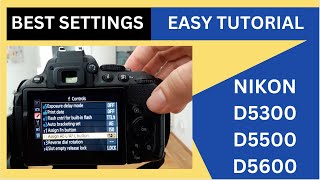 Nikon D5300 amp D5500 amp D5600 Full Tutorial Best Settings for Photos amp Video HINDI  URDU [upl. by Keefer304]