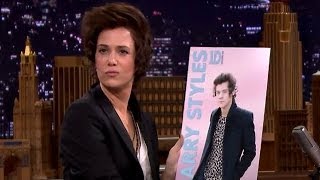 Kristen Wiig Impersonates Harry Styles on Tonight Show Starring Jimmy Fallon [upl. by Trager134]