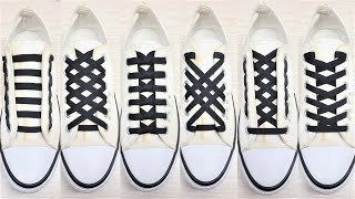 12 ways to tie your shoes How to tie shoelaces Shoes lace styles shoelace shorts viral diy [upl. by Nylodnarb]