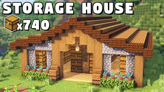 Minecraft Ultimate Storage House Tutorial How to Build [upl. by Htur]