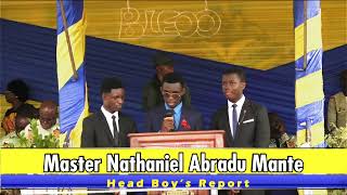 Report by Nathaniel Abradu Mante Head Prefect of Accra Academy at 93rd Speech and Prizegiving Day [upl. by Gillman]