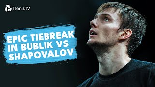 EPIC Tiebreak in Alexander Bublik vs Denis Shapovalov  Montpellier 2024 Highlights [upl. by Longo]