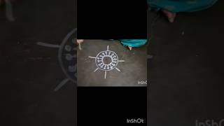 very easy and beautiful alpona design for BEGINNERS alpona rangoli alponadesign easyrangoli [upl. by Andrien]