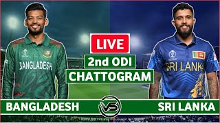 Sri Lanka vs Bangladesh 2nd ODI Live Scores  SL vs BAN 2nd ODI Live Scores amp Commentary [upl. by Nappy]