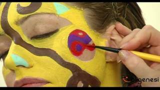 Face Painting LAlbero della Vita Parte 1  wwwoligenesiit [upl. by Leimad142]