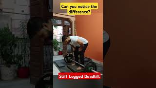 Difference between SLDL vs RDL sldl rdl deadlift backworkout homeworkout fitnessjourney [upl. by Ron]