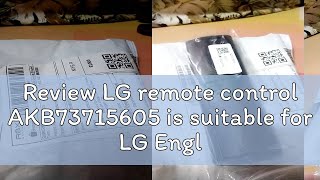 Review LG remote control AKB73715605 is suitable for LG English TV remote control foreign trade rem [upl. by Trev582]