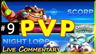 PS3 Skylanders Swap Force PVP Battle Arena Tournament Scorp Vs Night Loop Fight  9 HD [upl. by Viscardi337]