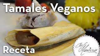 Receta Tamales Veganos Dulces con Crema de Vainilla [upl. by Leod]