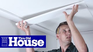 How to Build a Coffered Ceiling  This Old House [upl. by Rehsu538]