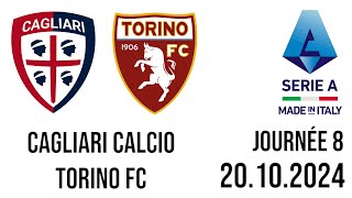 Cagliari Calcio  Torino FC Serie A Made in Italy [upl. by Lurline]