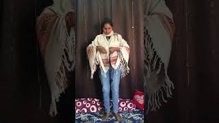 Stole draping tutorial NidhiSinghmakeover music song reels ytshots [upl. by Lang]