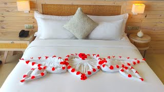 New design towel art  romantic towels art  arlove106 [upl. by Etnomed]