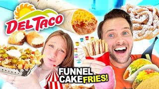 Tasting VIRAL Celebrity Foods DEL TACO New Menu Items [upl. by Stanway]