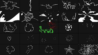 Unity Abstract Scribble Animations 01 21 06 [upl. by Nivrehs]