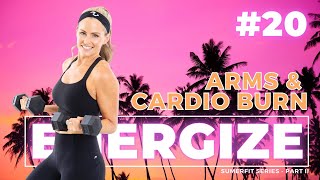 Arms and Cardio Burn At Home Upper Body Core amp Cardio Workout for strength ENERGIZE DAY 20 [upl. by Nossaj429]