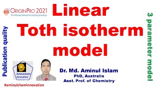 Linear Toth isotherm model fitting in origin [upl. by Annovaj]