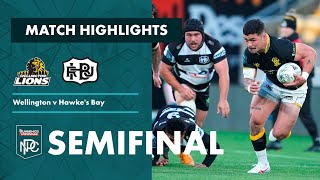 SEMIFINAL HIGHLIGHTS Wellington v Hawke’s Bay Bunnings NPC 2023 [upl. by Dimitris]