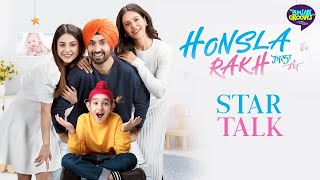 Star Talk Honsla Rakh Part 1 Diljit Dosanjh  Shehnaaz Gill  Sonam Bajwa  Interview [upl. by Adranoel]