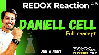 Daniel cell  REDOX reaction  class 11 Chemistry  by PWV [upl. by Grannie692]